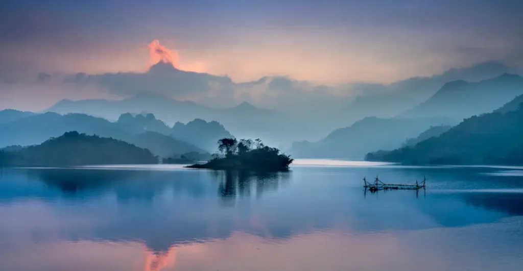 Person at sunrise in stillness, Mindfulness Practice