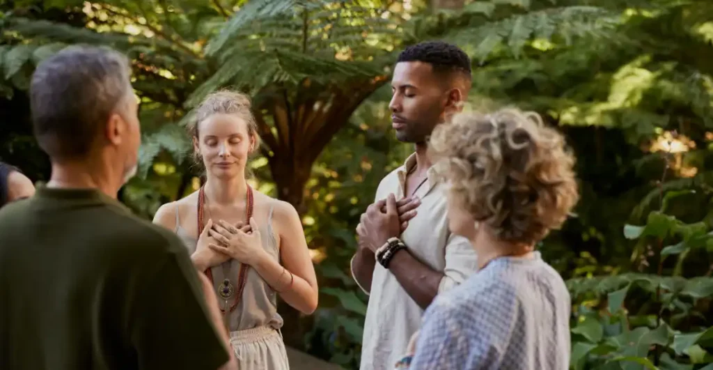 aligned being expressed through open-hearted posture