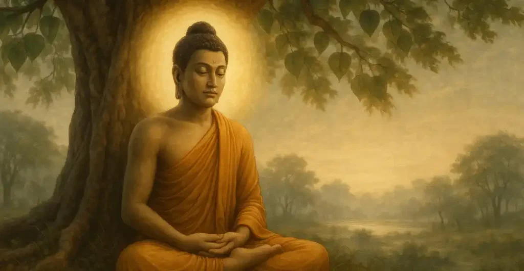 individual reconnecting to inner power during meditation